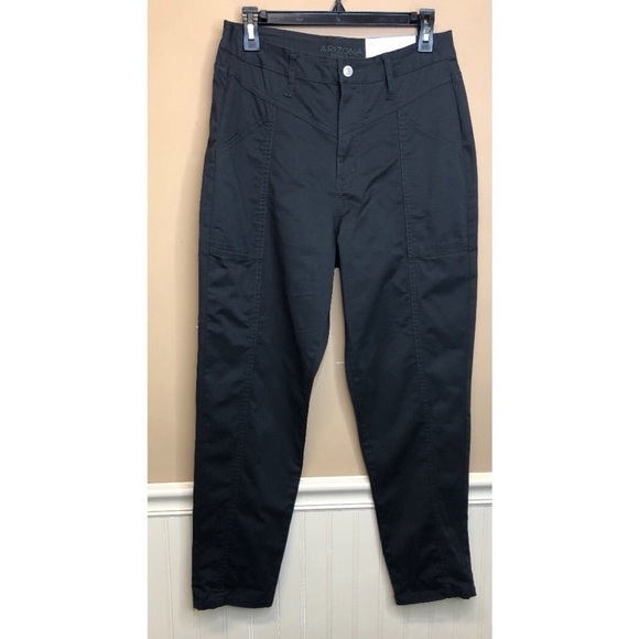 Arizona Hi Rise Mom Gray Chino Pants Size 9 NWT - Picture 1 of 7
